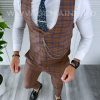 Compleu barbati Vesta + Pantaloni B4207 6-6.3-Costume barbati > Compleuri barbati