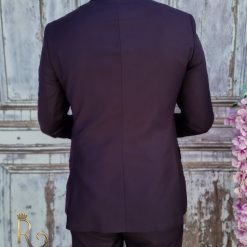 mov inchis cu butoni aurii -  C3104-Costume