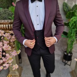 Costum ceremonie visiniunegru set 4 piese pentru NASMIREARTISTI C4390 3