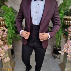 Costum ceremonie visiniunegru set 4 piese pentru NASMIREARTISTI C4390 5