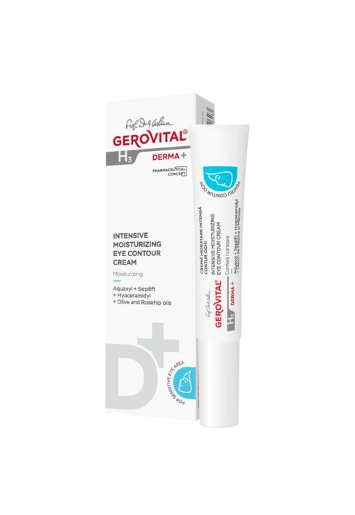 Crema conturi ochi pentru hidratare intensa  H3 Derma+ - 15 ml-FEMEI-