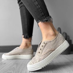 Espadrile dama casual bej Y601    N7-2-Incaltaminte > Incaltaminte dama > Espadrile dama