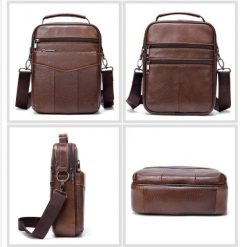 Geanta barbati Eduard GT958 piele naturala model maro 7