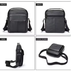 Geanta de umar pentru barbati Ronan GT2747 piele naturala Negru 5