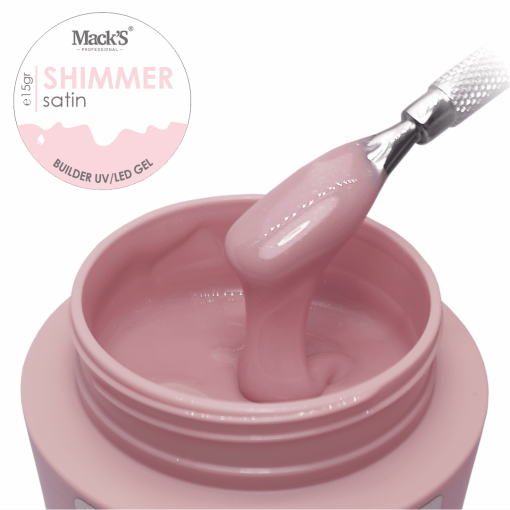 Gel Constructie Shimmer Satin 15ml Macks - SSP15-MKS - Everin.ro-GEL DE UNGHII / GEL DE CONSTRUCTIE ❤️