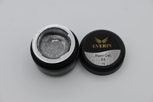 Gel pictura Everin- Argintiu 03 - GPE-03 - Everin.ro-GELURI COLORATE ❤️