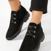 Ghete dama piele Isara V2 negre-Ghete dama piele-Ghete dama piele