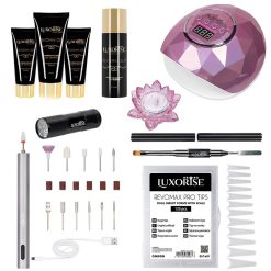 Kit Polygel LUXORISE Elite PRO cu Lampa #13-Kit Unghii > Kit Polygel