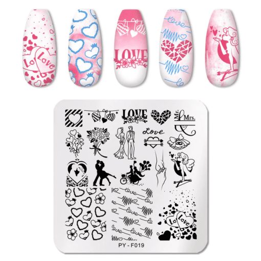 MATRITA METALICA PENTRU STAMPILA PY-F019 - PY-F019 - Everin.ro-NAIL ART ❤️