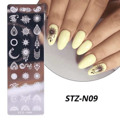 MATRITA METALICA PENTRU STAMPILA - STZ-N09 - Everin.ro-NAIL ART ❤️