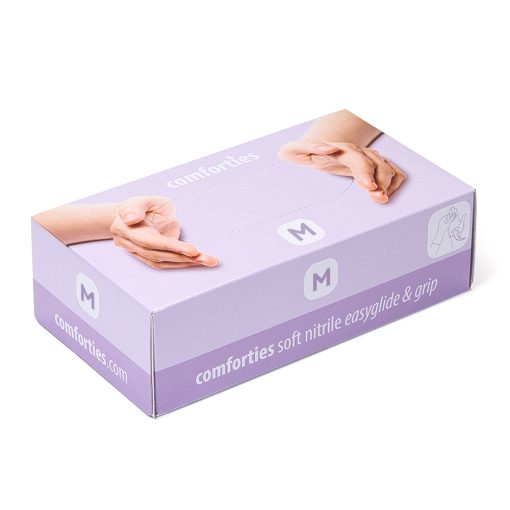 Manusi soft nitril nepudrate Glam  M 100 buc-Saloane-Protectie si igienizare