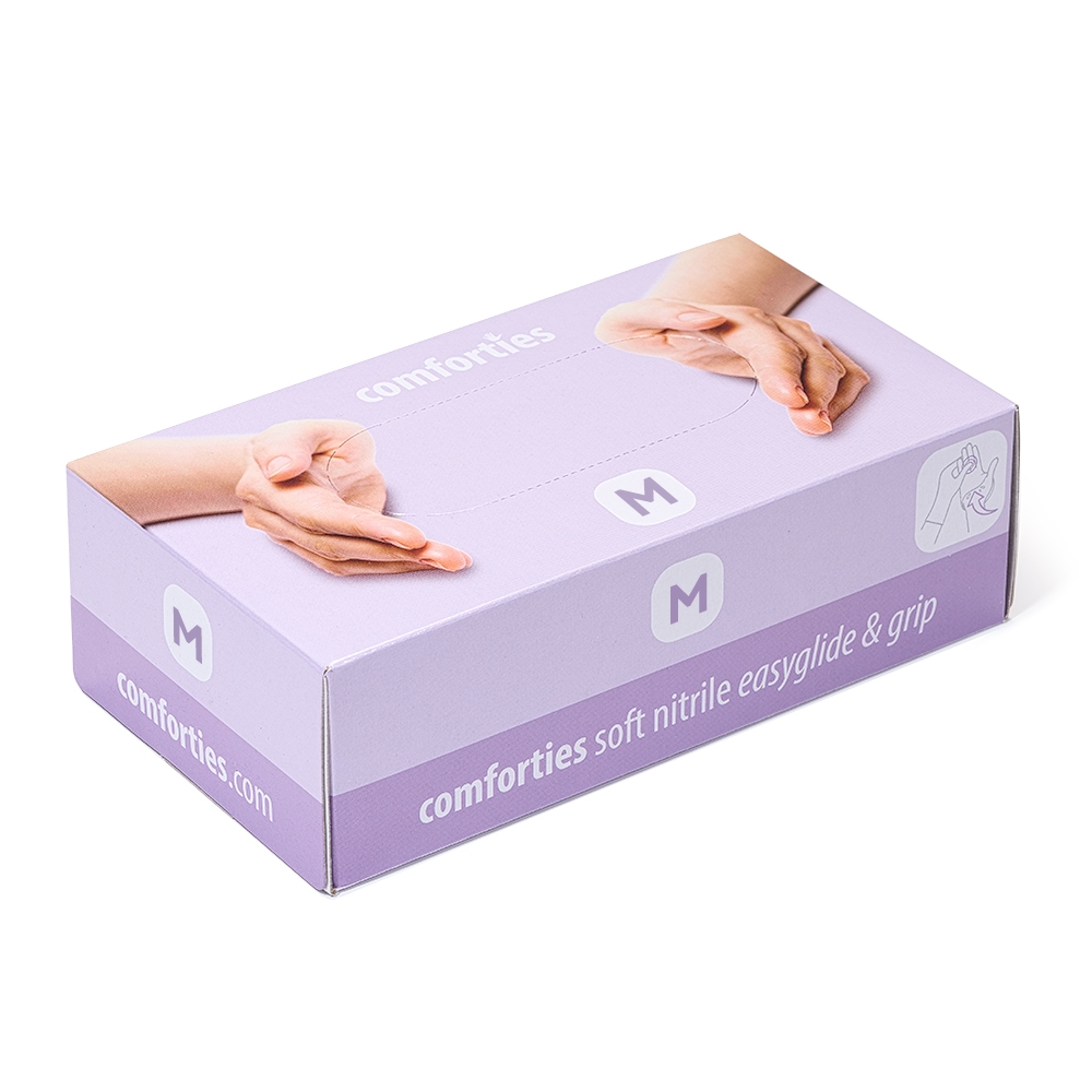 Manusi soft nitril nepudrate Glam  M 100 buc-Saloane-Protectie si igienizare