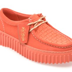 Mocasini CLARKS portocalii