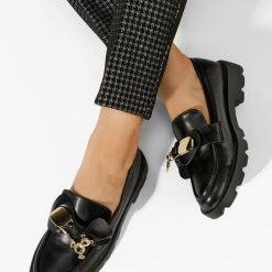Mocasini dama Novia negri-Mocasini Dama-Mocasini Dama