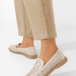 Mocasini dama Valtera bej-Mocasini Dama-Mocasini Dama