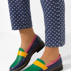 Mocasini piele naturala Aleda V2 multicolori-Mocasini piele naturala-Mocasini piele naturala