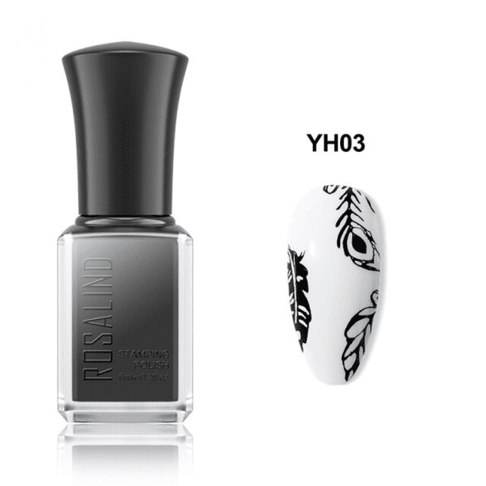 Oja pentru stampila Rosalind argintiu- YH02 - YH02 - EVERIN-NAIL ART ❤️