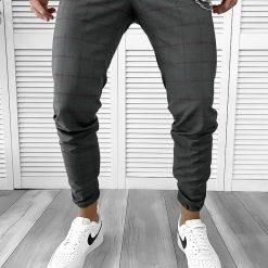 Pantaloni barbati casual in carouri 12117  i14-4.2**-Pantaloni > Pantaloni casual