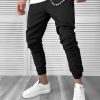 Pantaloni barbati casual negri 7182  H1-Pantaloni > Pantaloni de trening