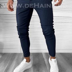 Pantaloni barbati casual regular fit bleumarin B7879  F1-5-Pantaloni > Pantaloni casual