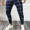 Pantaloni barbati casual regular fit bleumarin B7994 B3-1.2-Pantaloni > Pantaloni casual