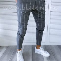 Pantaloni barbati casual regular fit gri B1644  U2-Pantaloni > Pantaloni casual