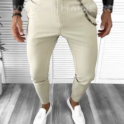 Pantaloni barbati eleganti bej B9085  S3-Pantaloni > Pantaloni eleganti