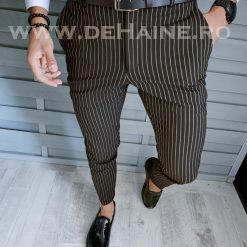 Pantaloni barbati eleganti maro B5357  N2-5.3-Pantaloni > Pantaloni eleganti