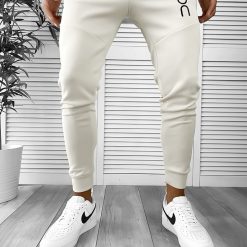 Pantaloni de trening bej conici 12260 126-1-Pantaloni > Pantaloni de trening