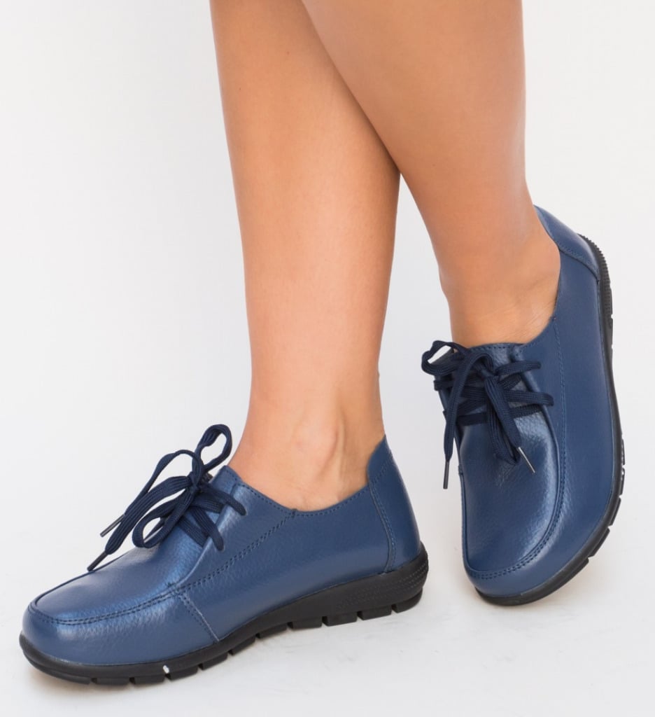 Pantofi Casual Serbe Bleumarin-Casual-Mocasini dama