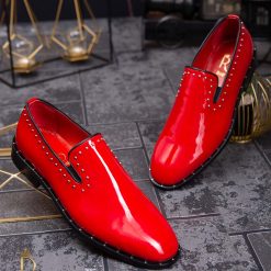 piele naturala cu tinte argintii  - P1483-Pantofi