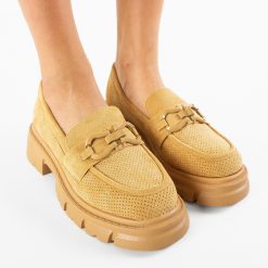 Pantofi casual Dafa Bej 3