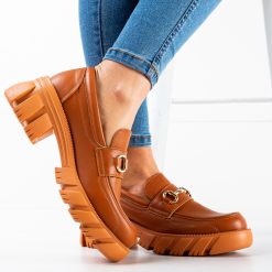 Pantofi casual Kylie Camel 2