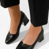 Pantofi cu toc gros Lutea negri-Pantofi cu toc gros-Pantofi cu toc gros