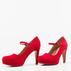 Pantofi dama Ajano Rosii 3