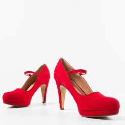 Pantofi dama Ajano Rosii 4