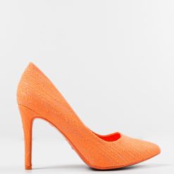 Pantofi dama Alfred Portocalii 3