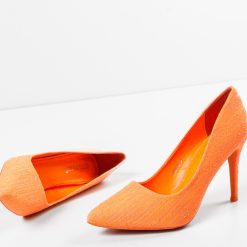 Pantofi dama Alfred Portocalii 5