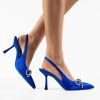 Pantofi dama Atlanta Albastri-Pantofi cu toc-Pantofi cu toc
