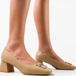 Pantofi dama Blevins Bej 2