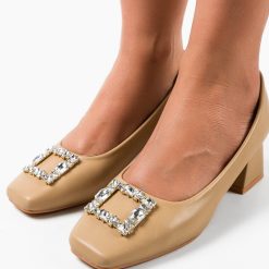 Pantofi dama Blevins Bej 3