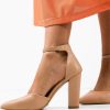 Pantofi dama Carina Bej-Pantofi cu toc-Pantofi cu toc