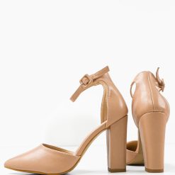 Pantofi dama Carina Bej 5