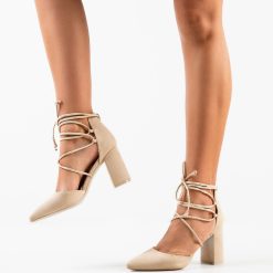 Pantofi dama Chelsea Bej 1