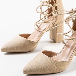 Pantofi dama Chelsea Bej 5