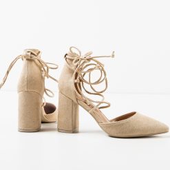 Pantofi dama Chelsea Bej 6