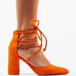Pantofi dama Chelsea Portocalii 3
