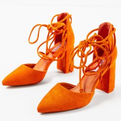 Pantofi dama Chelsea Portocalii 4