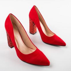 Pantofi dama Clarke Rosii 7