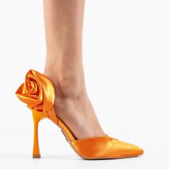 Pantofi dama Cory Portocalii 3